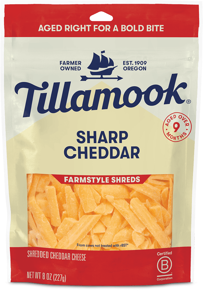 Shredded Sharp Cheddar Cheese Thick Cut