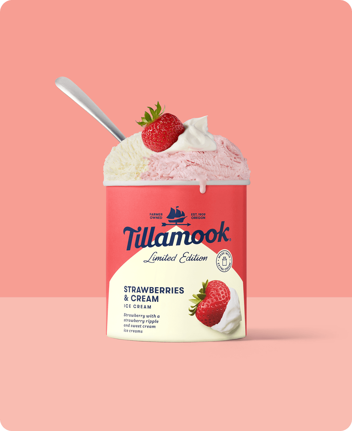 Tillamook Strawberries and cream