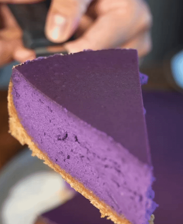 Ube cheesecake