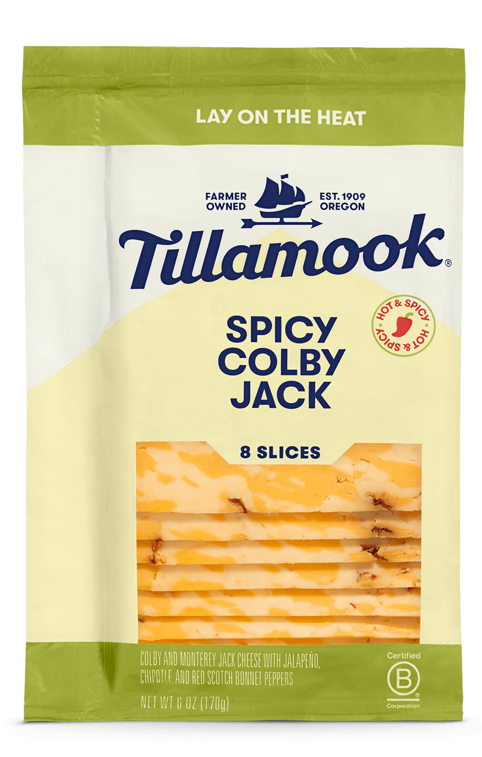 Tillamook Spicy Colby Jack Cheese Slices