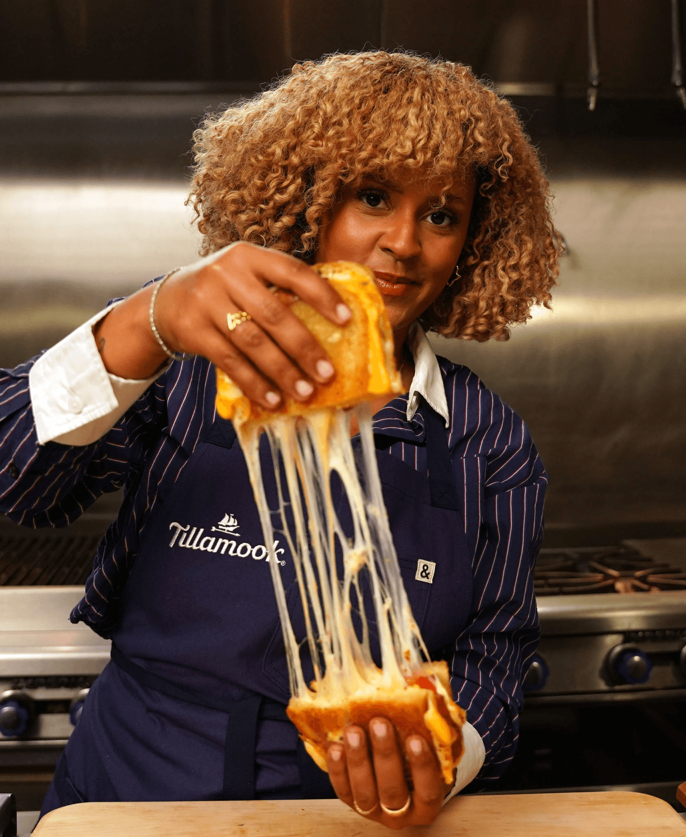 Garlic herb bacon grilled cheese