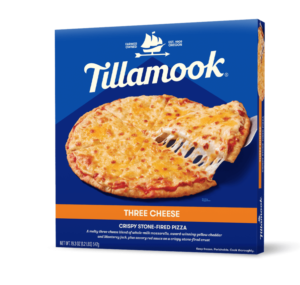 Three Cheese Crispy Stone-Fired Pizza