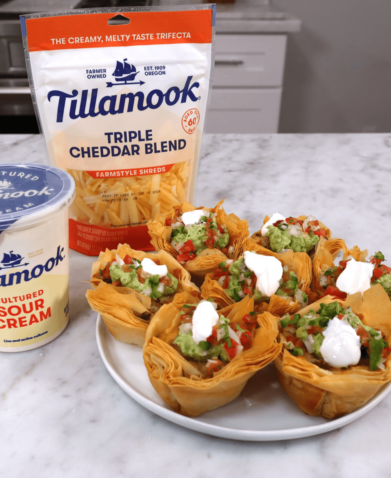 Phyllo Dough Taco Bites