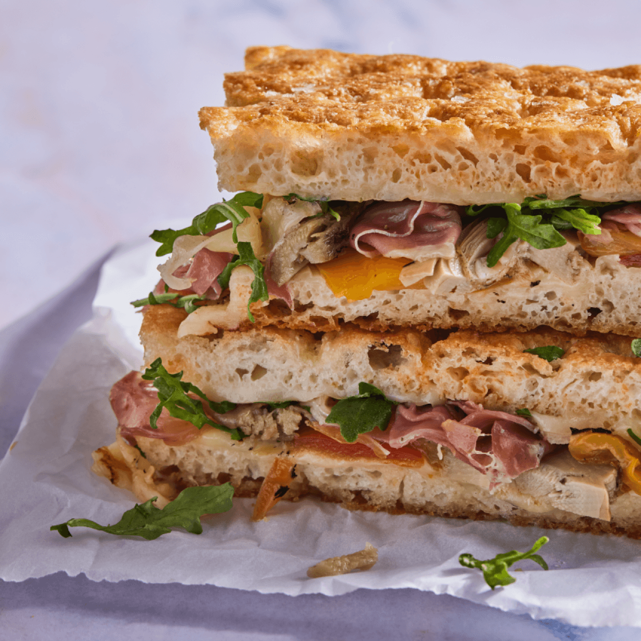 Griddled Ham and Cheese Sandwich