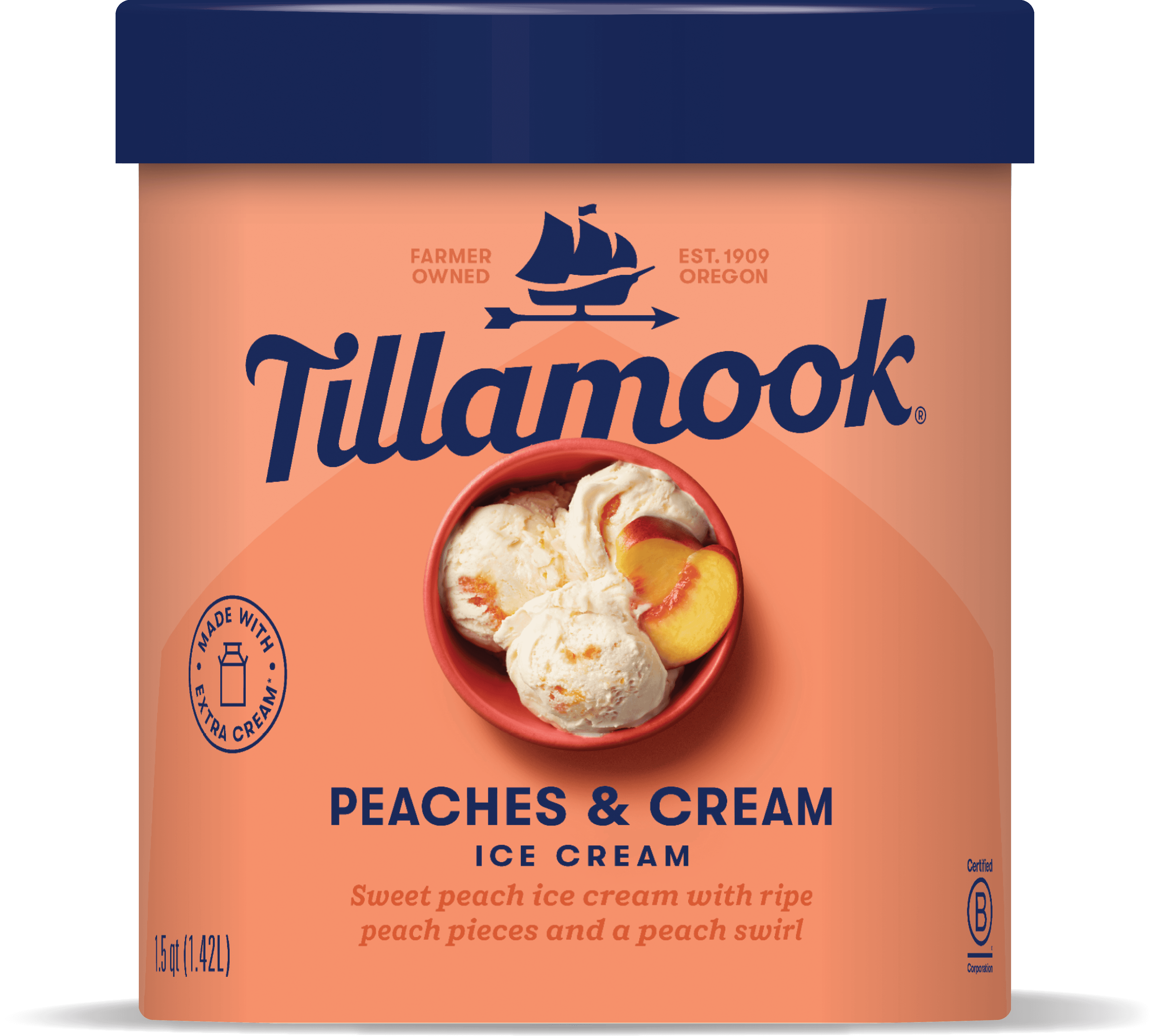 Peaches & Cream Ice Cream