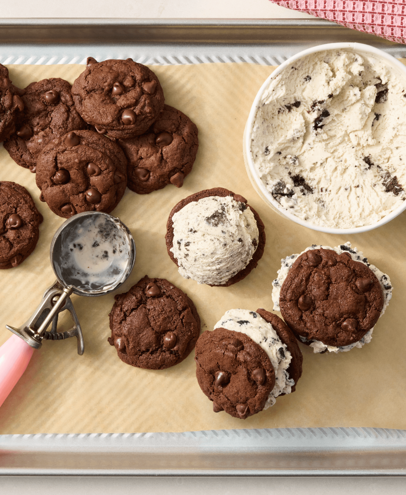 Double Chocolate Ice Cream Sandwiches