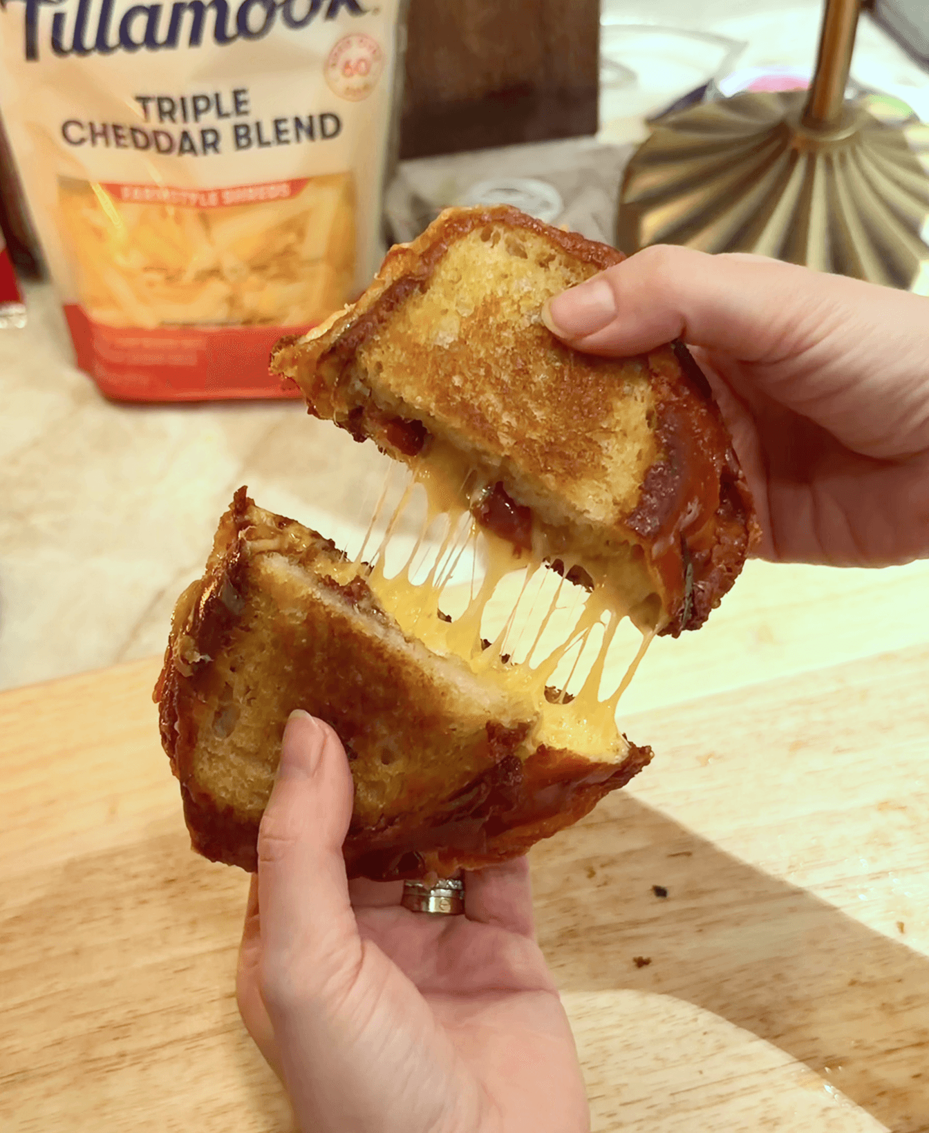 Crispy Prosciutto & Fig Jam Grilled Cheese