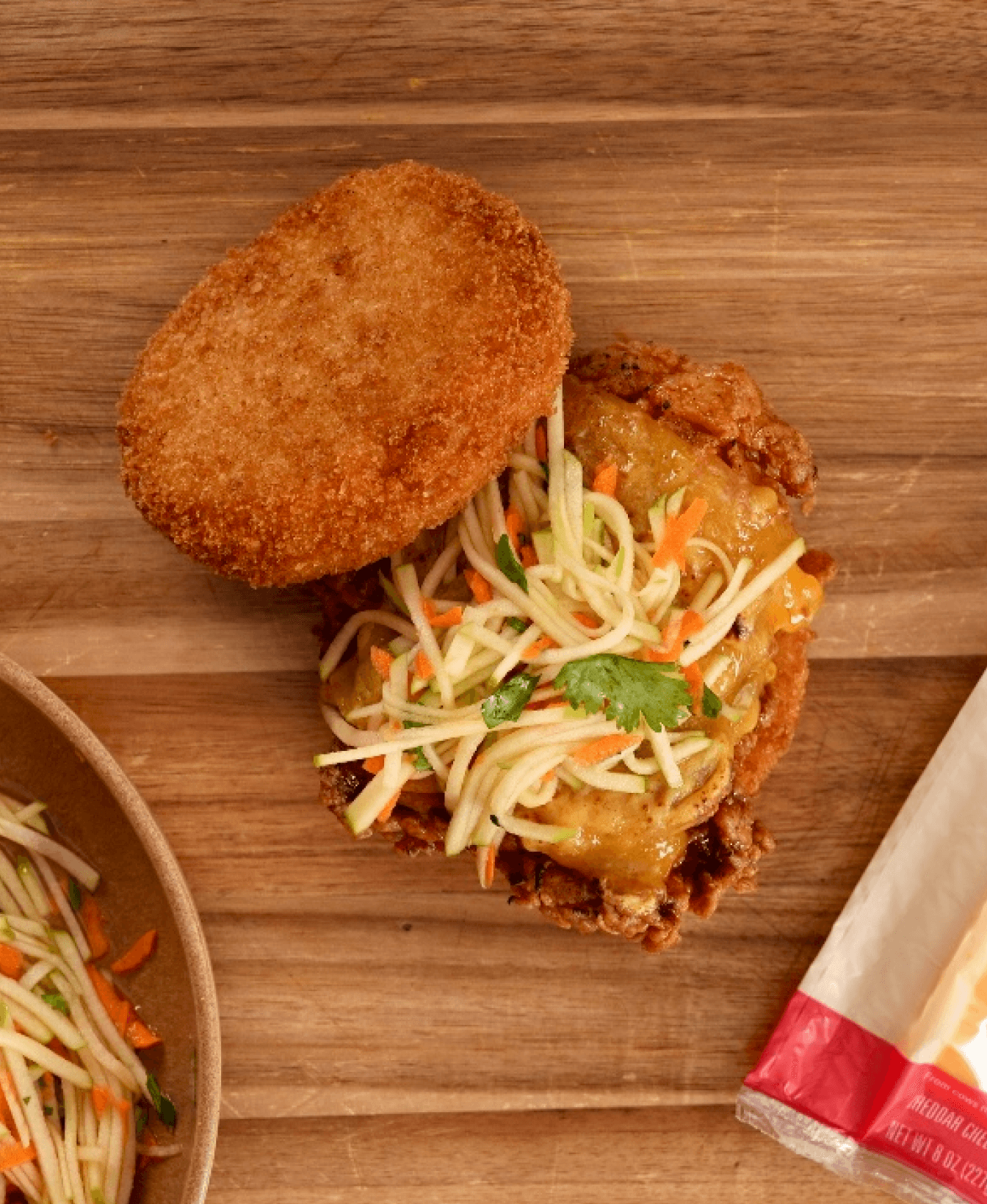 Tillamook hot honey cheesy grit sandwich