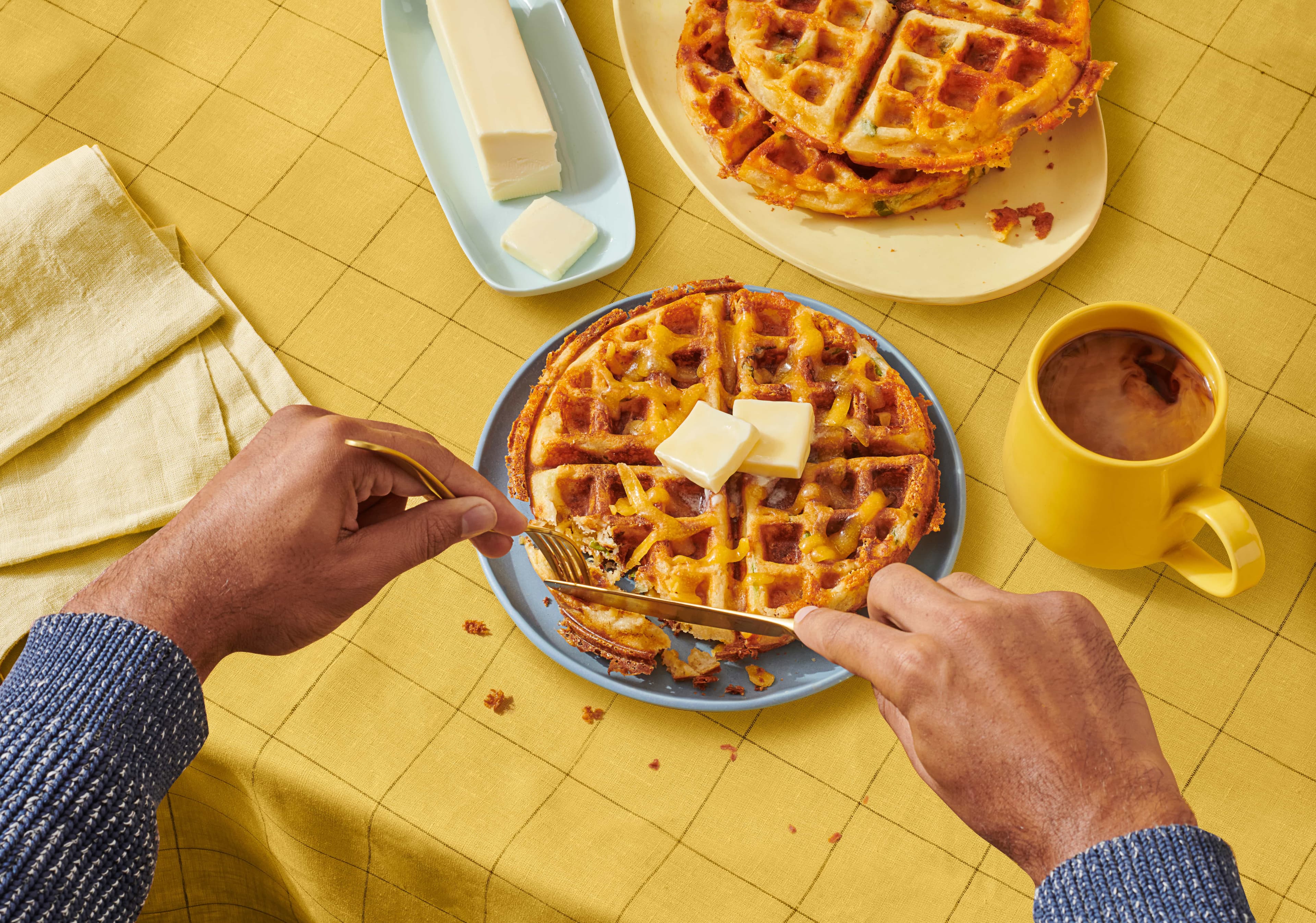 Bacon Cheddar Waffle