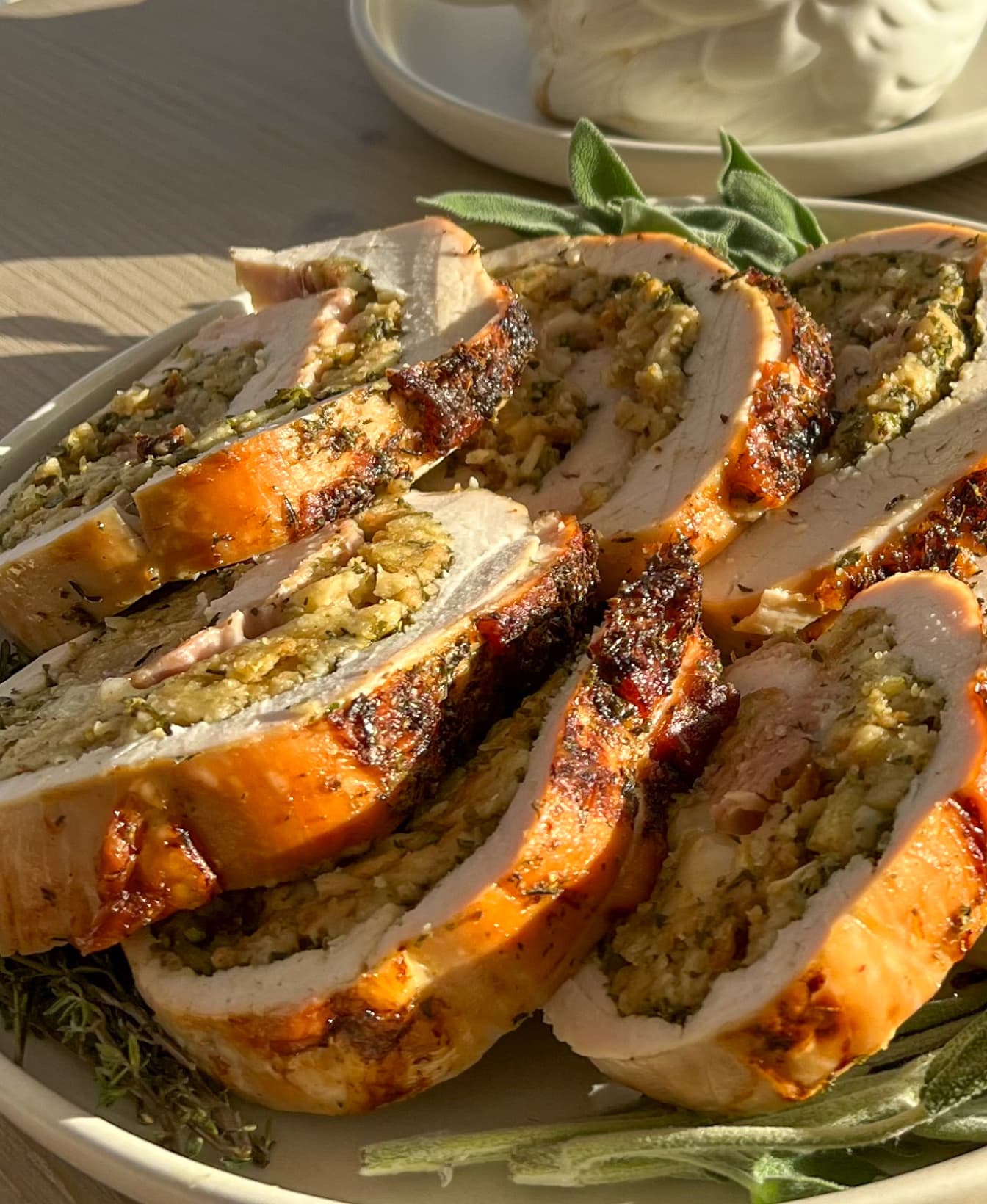 Stuffed Turkey Breast with Extra Creamy Gravy