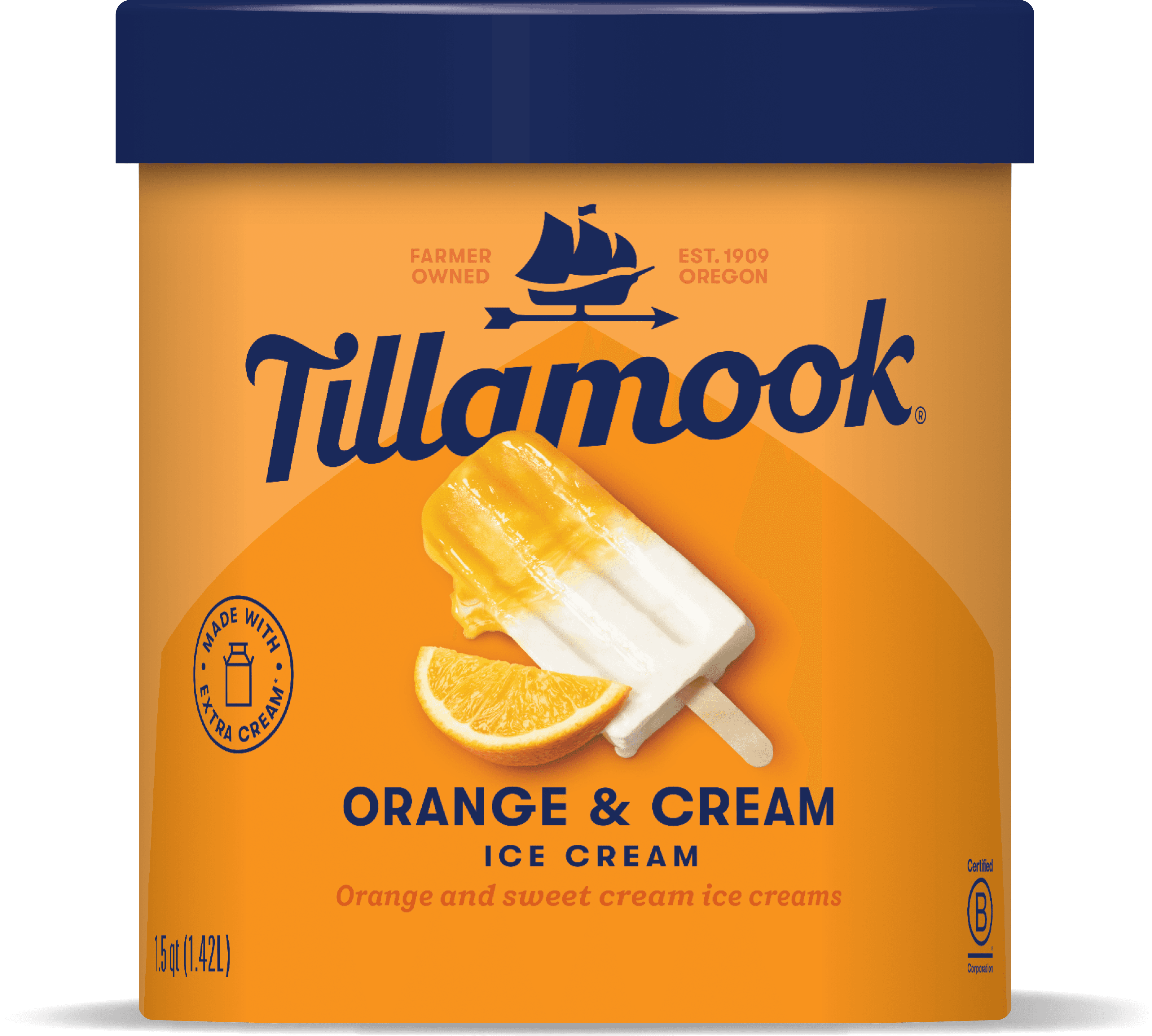 Orange and Cream Ice Cream