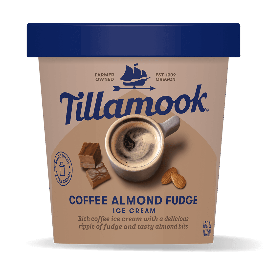 Coffee Almond Fudge Ice Cream Pint