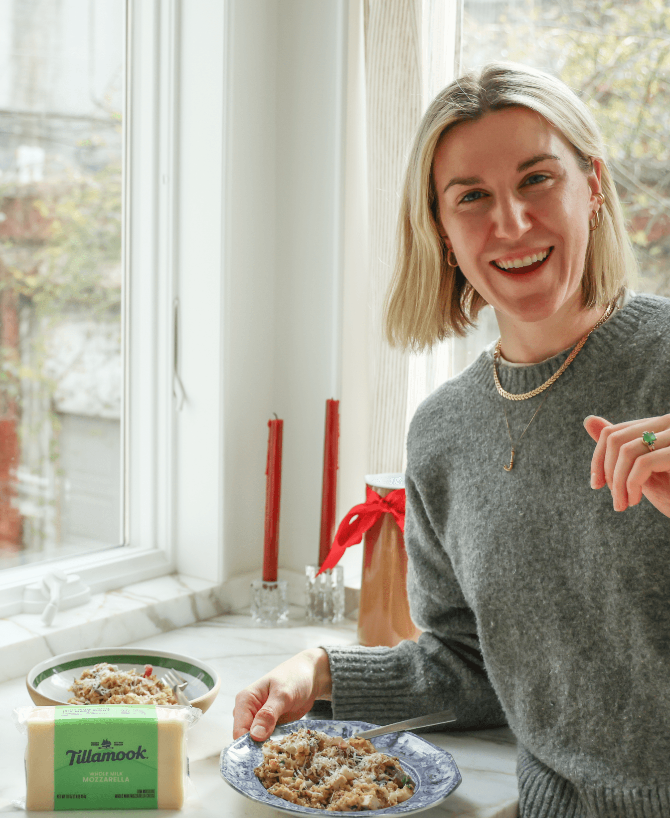 Creamy Cheesy Cauliflower Quinoa Bowl