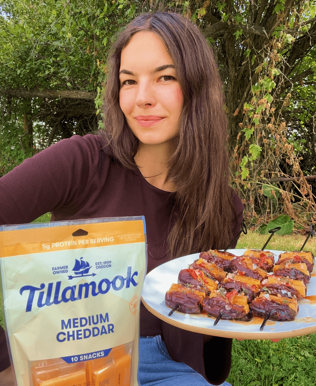 Hot Honey Cheddar Dates