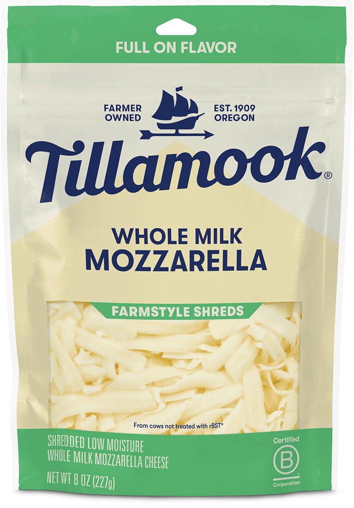 Whole Milk Mozzarella Farmstyle Shredded Cheese