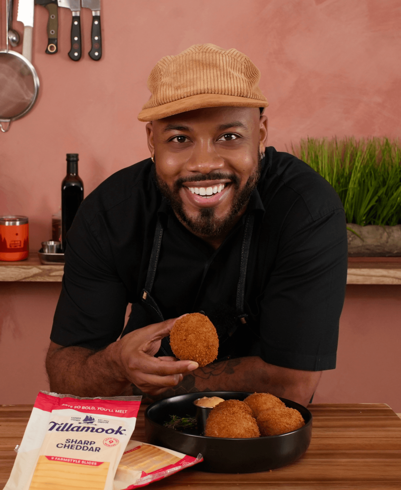 Stuffed plantain balls hero image 2