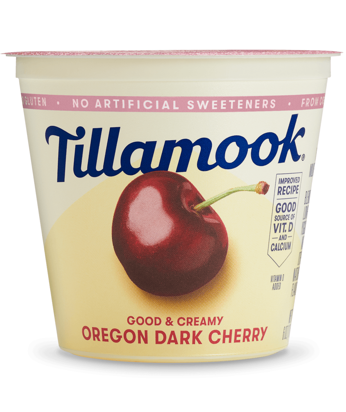 Oregon dark cherry lowfat yogurt