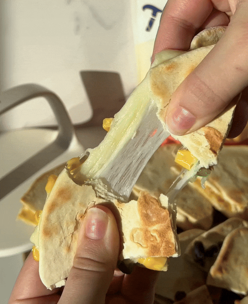 Caraway Collab Recipe - Game Day Quesadilla Bite