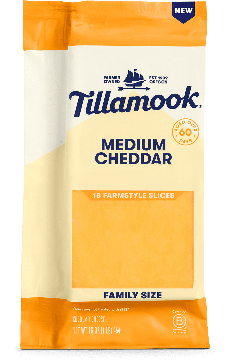 Medium Cheddar Medium Cheddar Cheese Slices - Tillamook