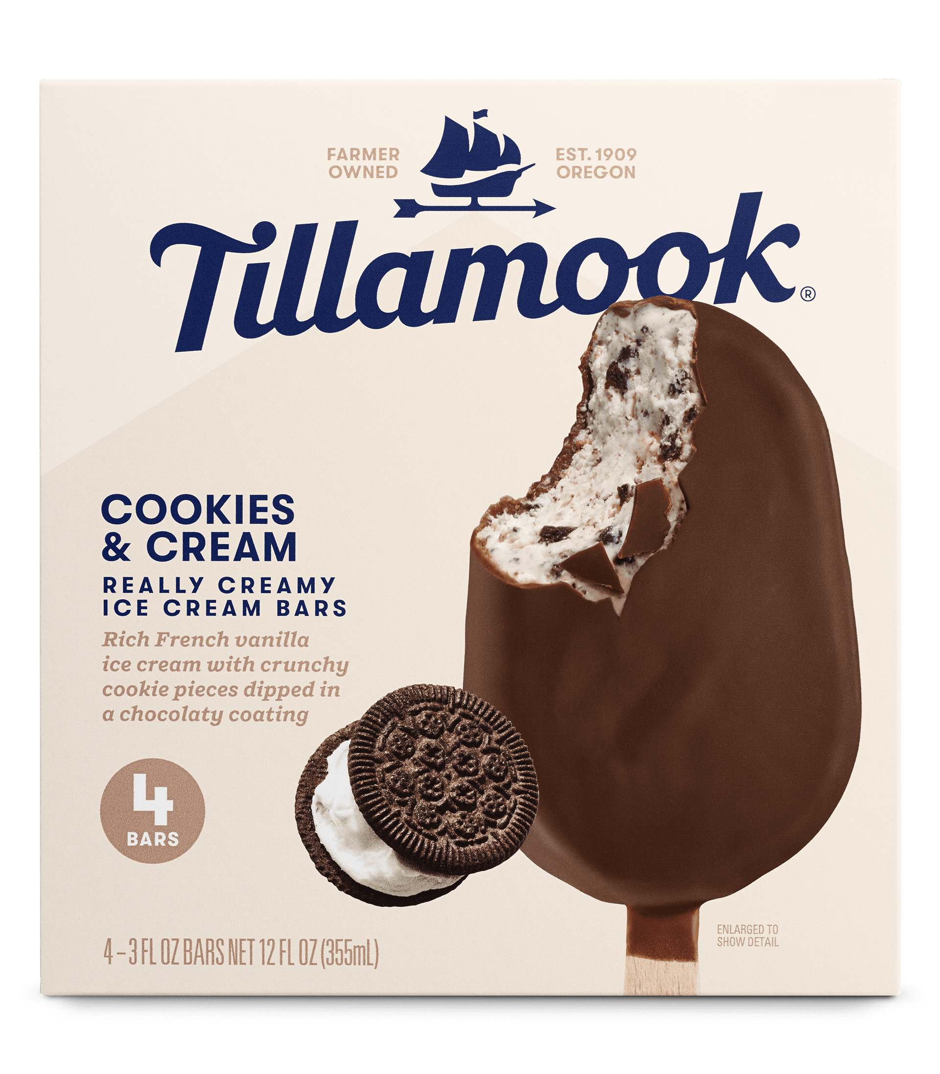 Tillamook Mint Chocolate Chip Ice Cream Bars - Tillamook Tillamook Mint Chocolate Chip Ice Cream Bars - Tillamook
