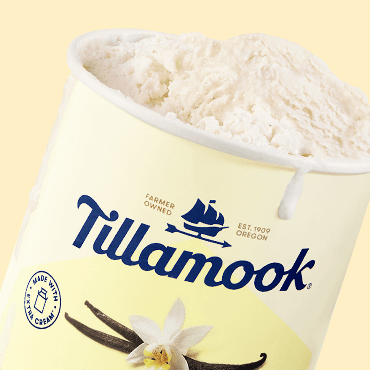 Tillamook Ice Cream zoomed in