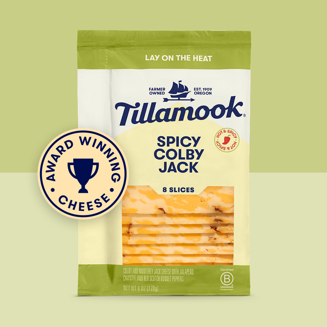 spicy colby jack cheese slices