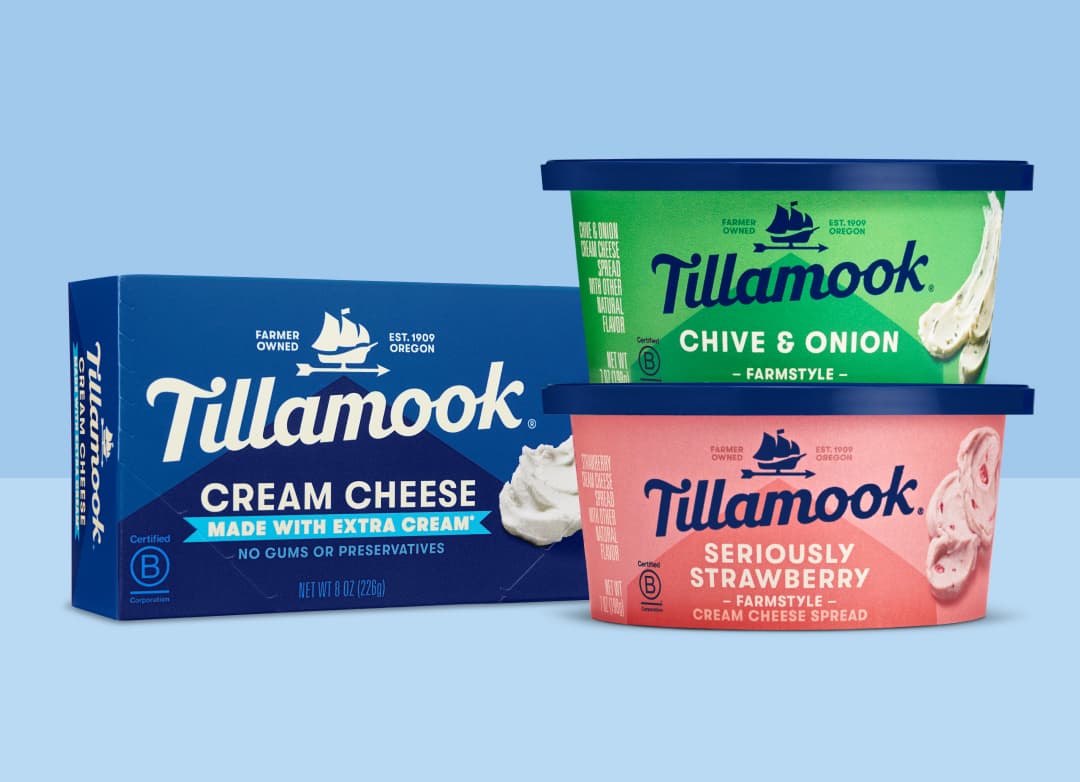 Tillamook Cream cheese stack